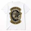 American Native Respect Nature Graphic T-Shirt – Vintage Tribal Style Statement Tee