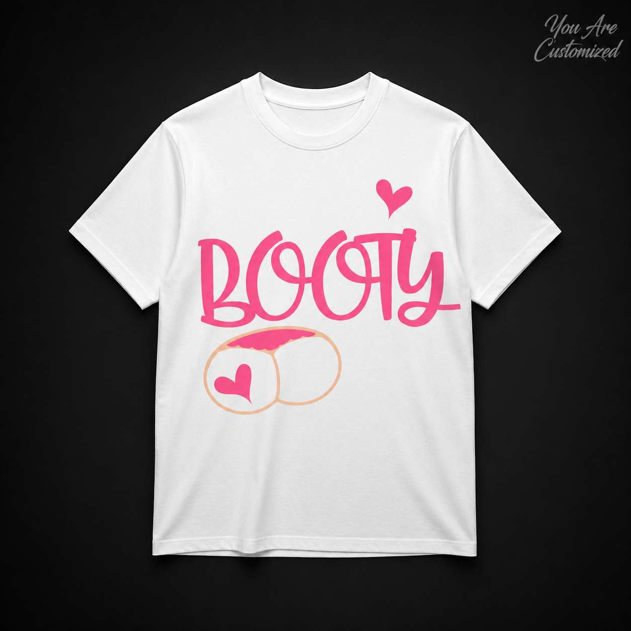 Booty Funny Heart T-Shirt - View 2