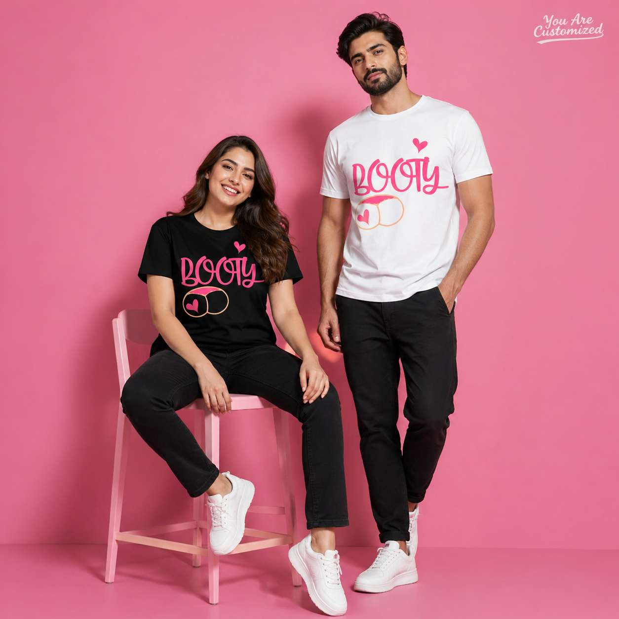 Booty Funny Heart T-Shirt - View 3