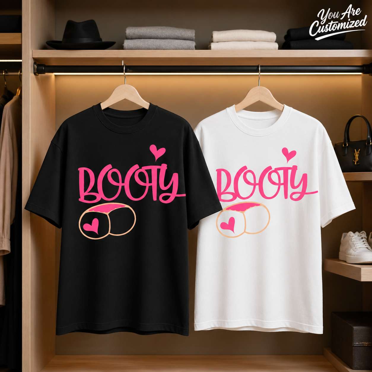 Booty Funny Heart T-Shirt - View 5
