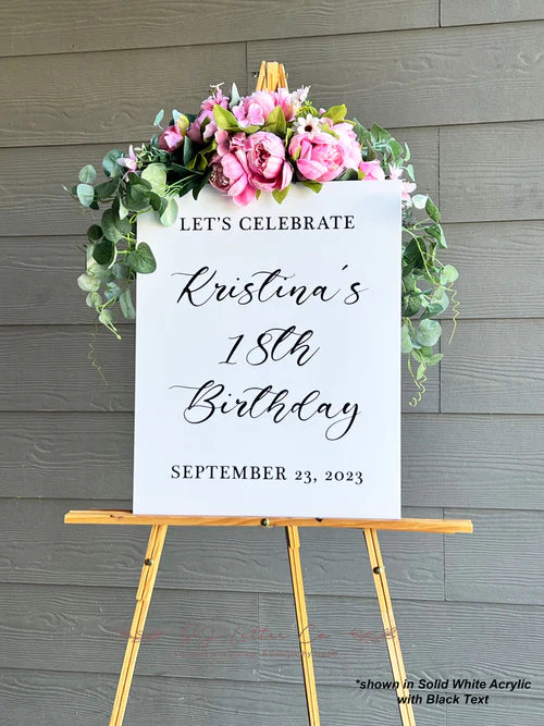 Birthday Celebration Acrylic Sign