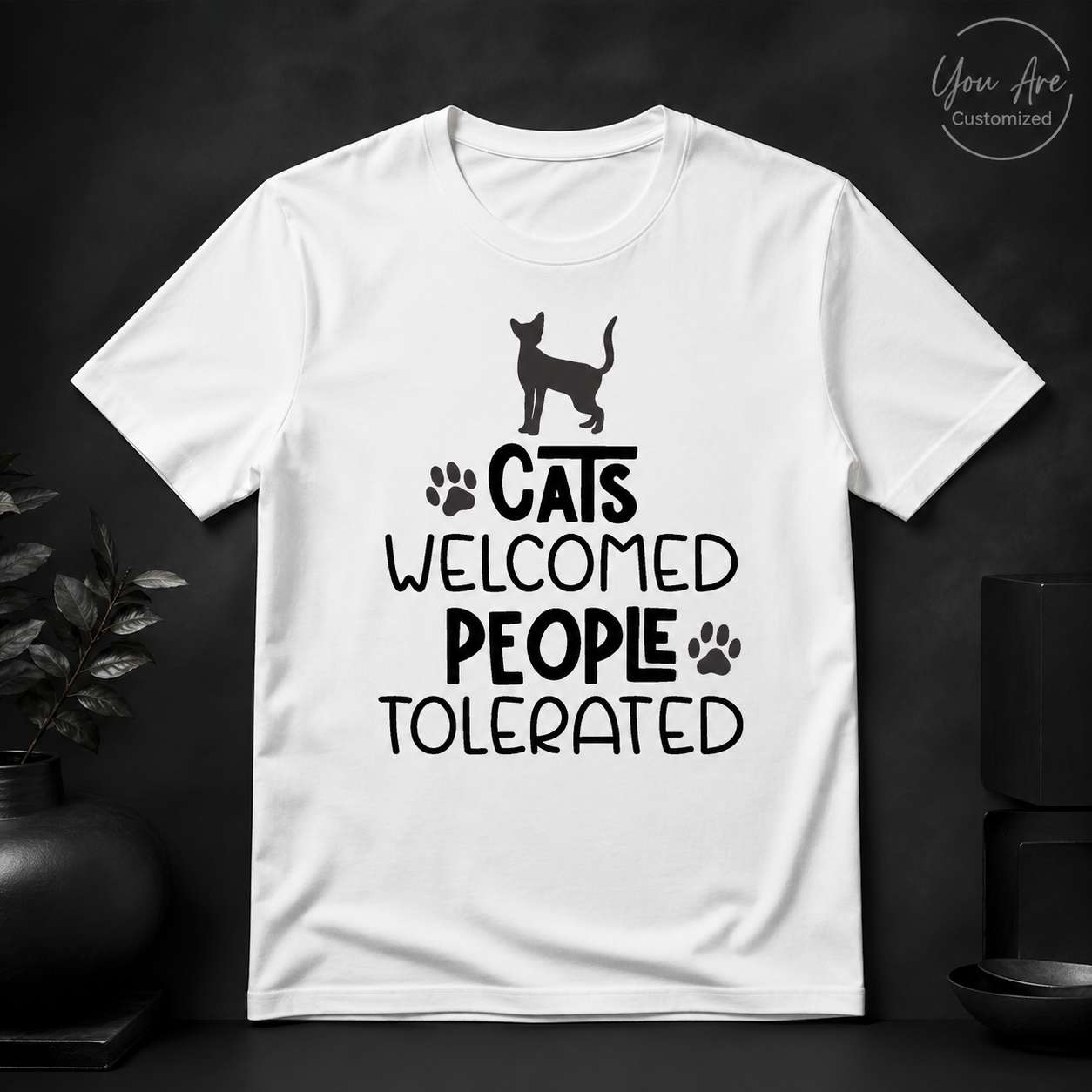 Cats Welcomed People Tolerated T-Shirt - View 2