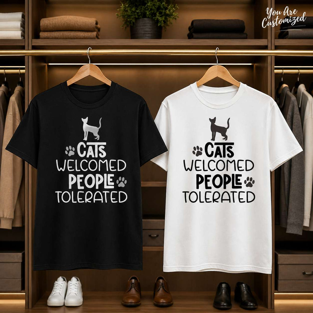 Cats Welcomed People Tolerated T-Shirt - View 5