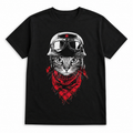 Biker Aviator Cat T-Shirt - View 1
