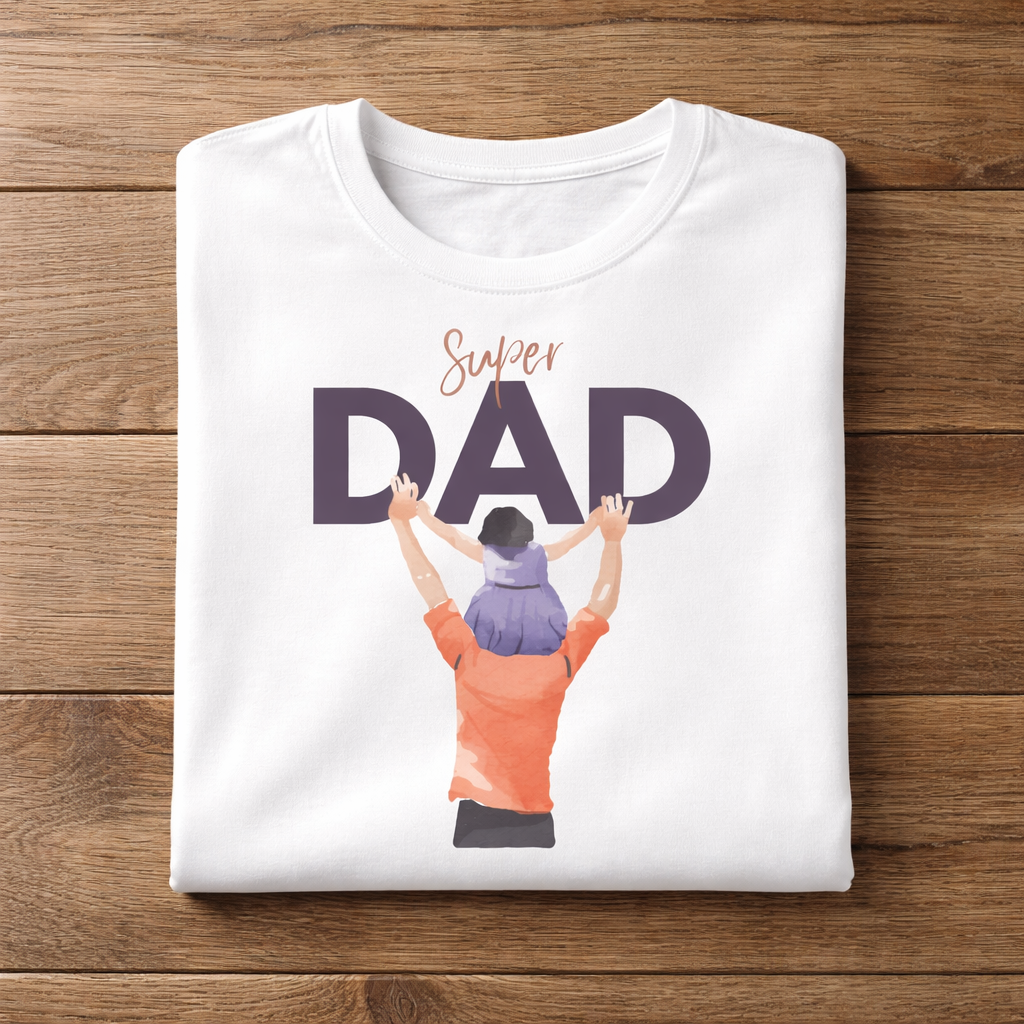 Super Dad – Father & Child Graphic Tee