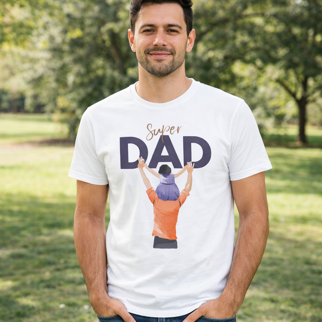 Super Dad – Father & Child Graphic Tee