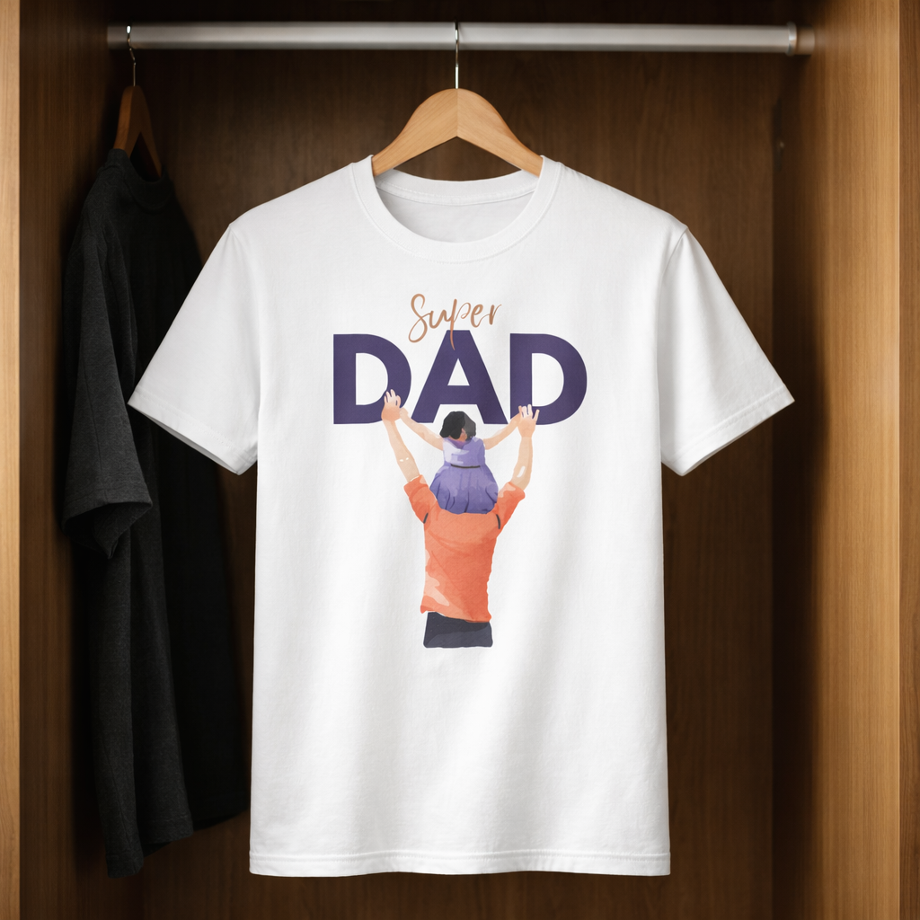 Super Dad – Father & Child Graphic Tee