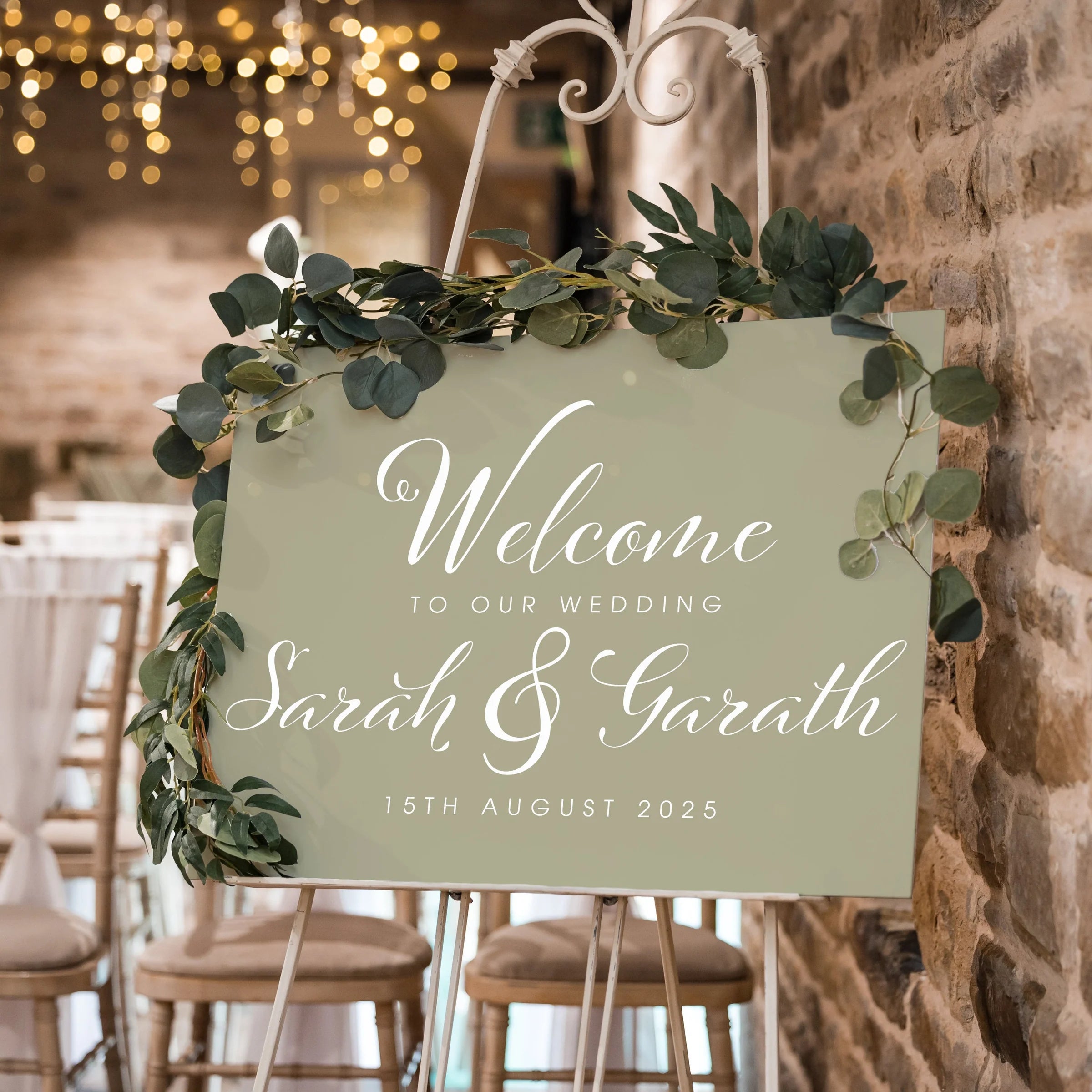 Elegant Wedding Welcome Sign