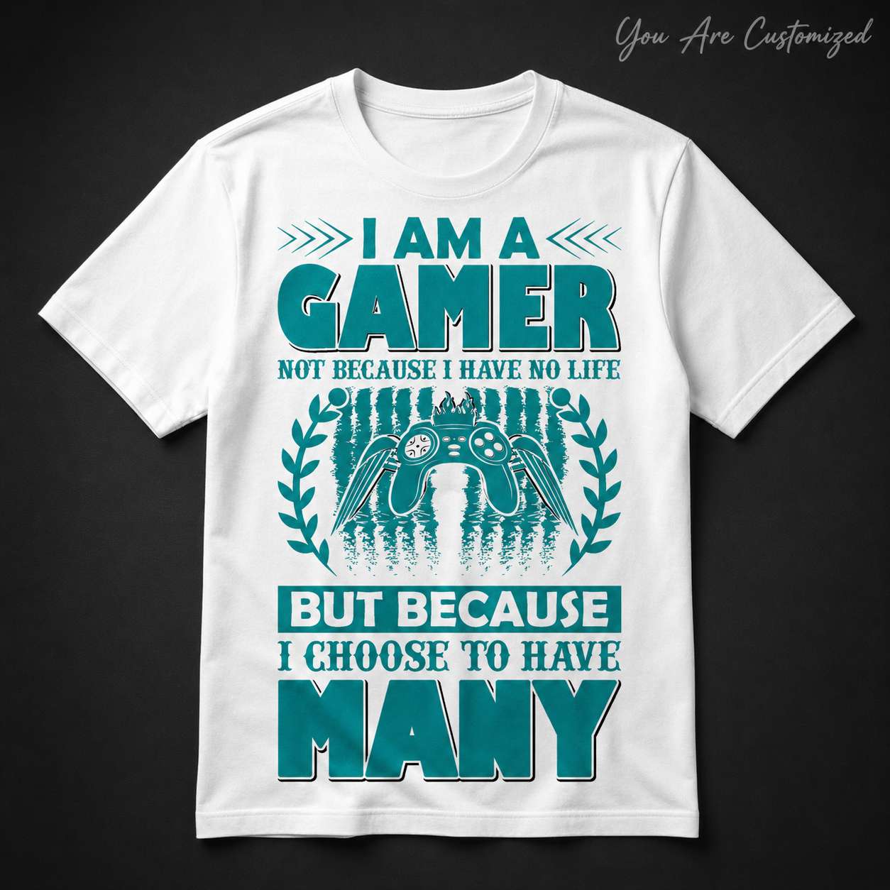 I Am A Gamer Many Lives T-Shirt - View 2