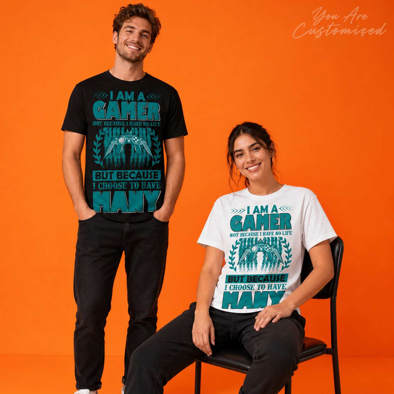 I Am A Gamer Many Lives T-Shirt - View 3