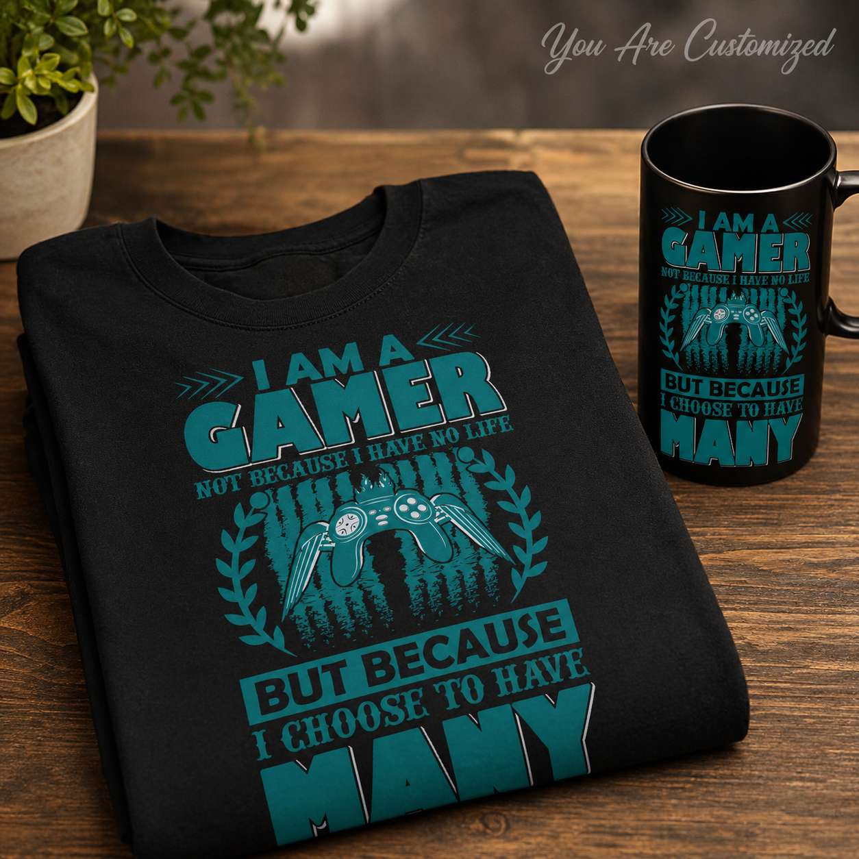 I Am A Gamer Many Lives T-Shirt - View 4