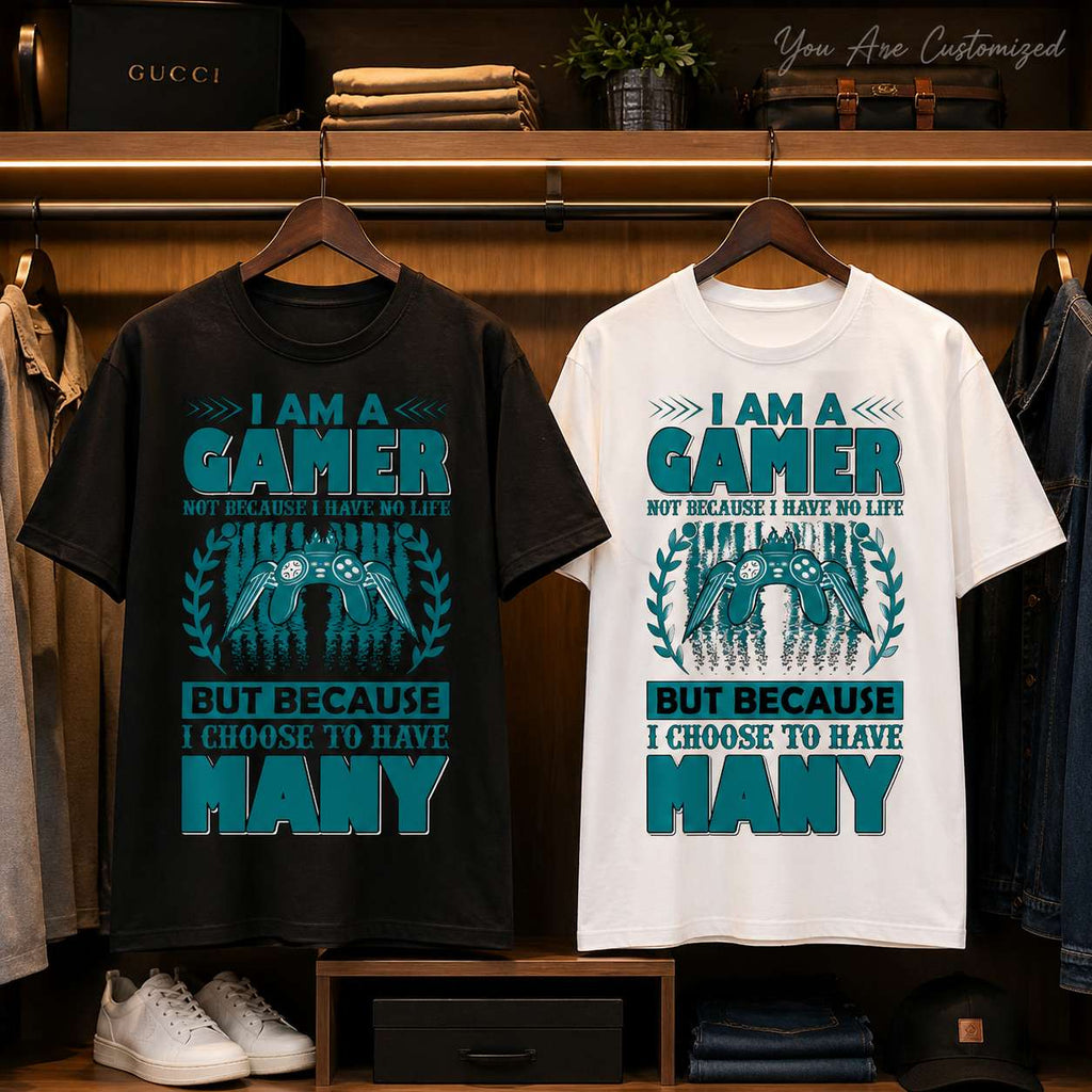 I Am A Gamer Many Lives T-Shirt - View 5
