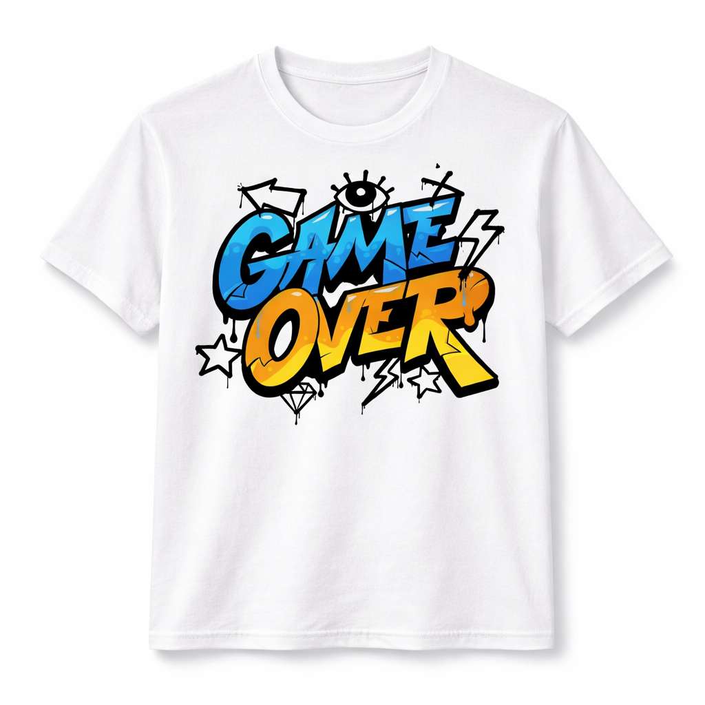 Game Over Graffiti T-Shirt - View 1