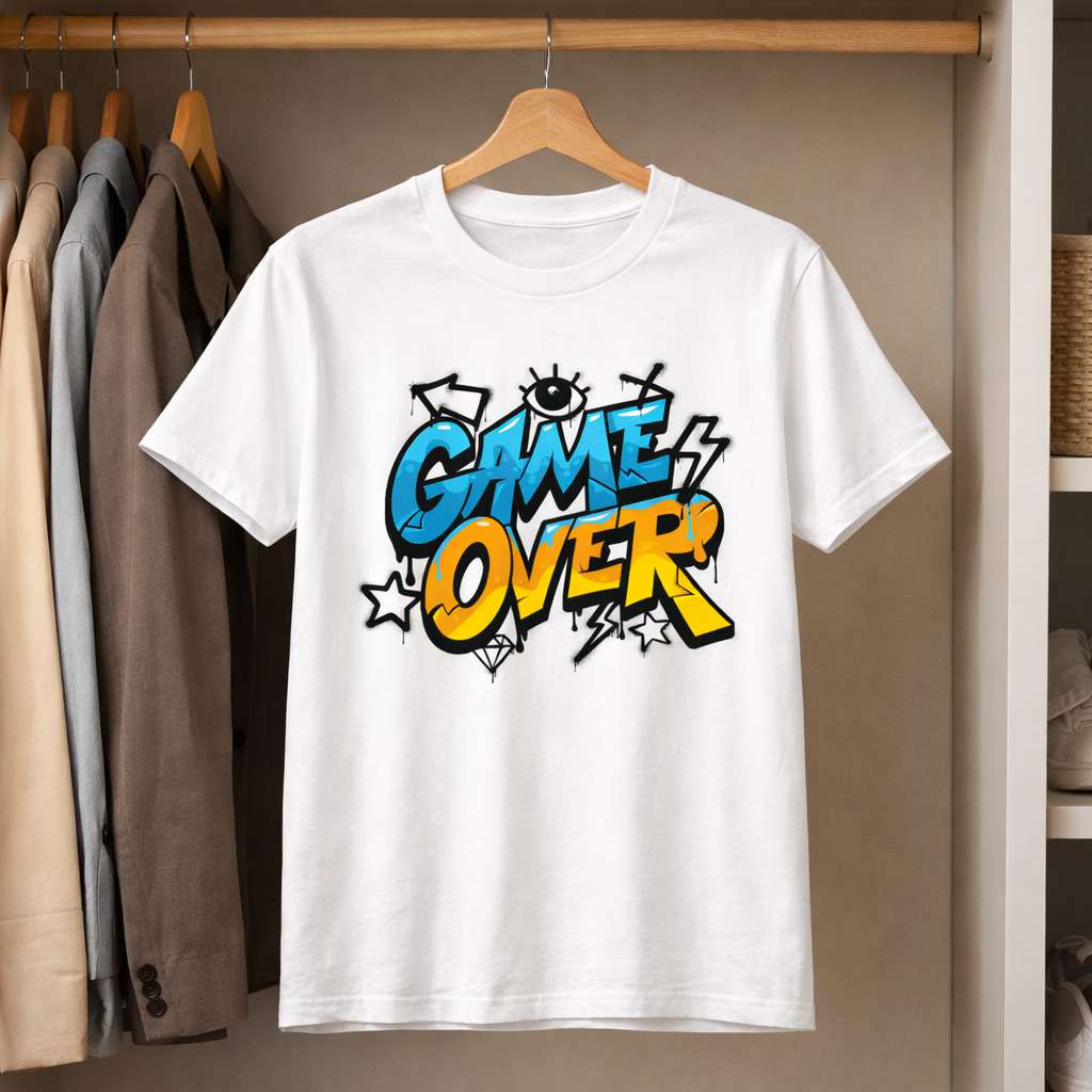 Game Over Graffiti T-Shirt - View 4