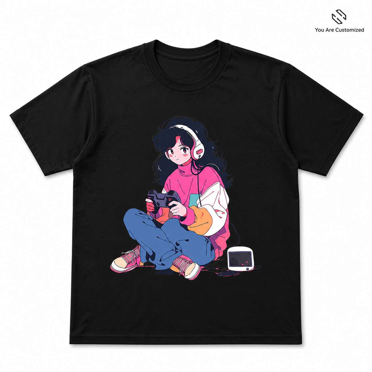 Anime Gamer Girl T-Shirt - View 1
