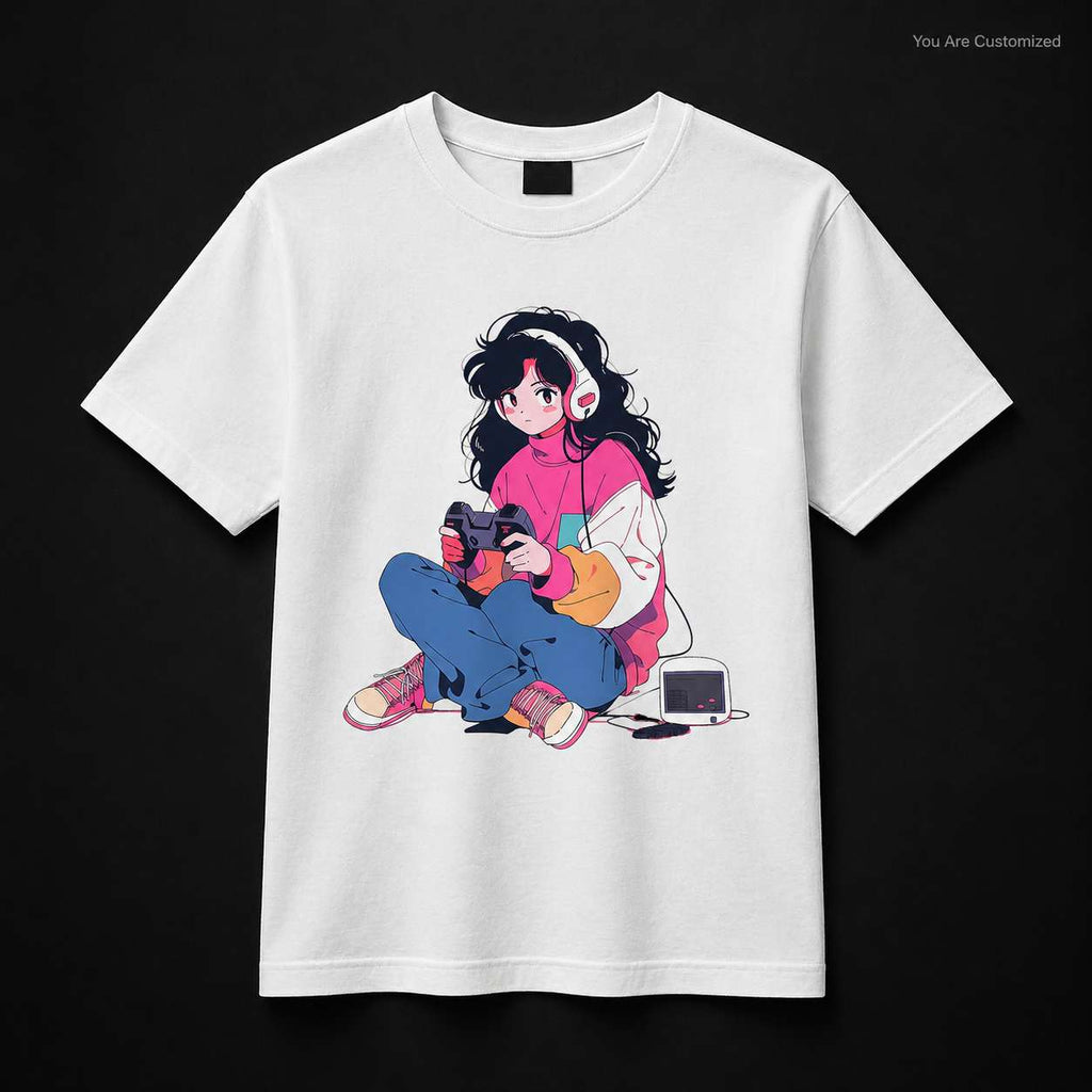 Anime Gamer Girl T-Shirt - View 2