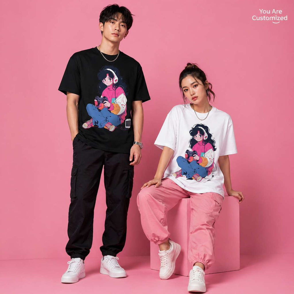 Anime Gamer Girl T-Shirt - View 3