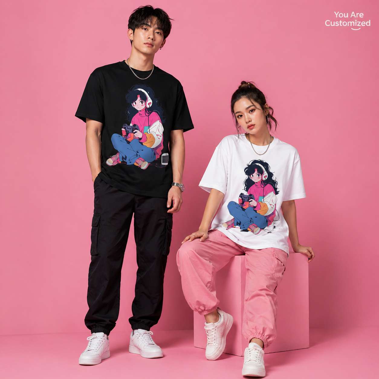 Anime Gamer Girl T-Shirt - View 3