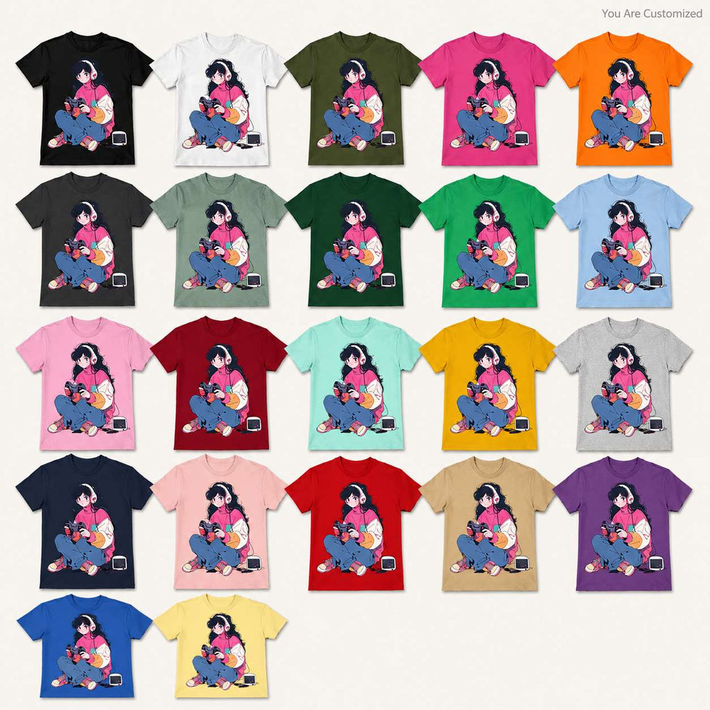 Anime Gamer Girl T-Shirt - View 6
