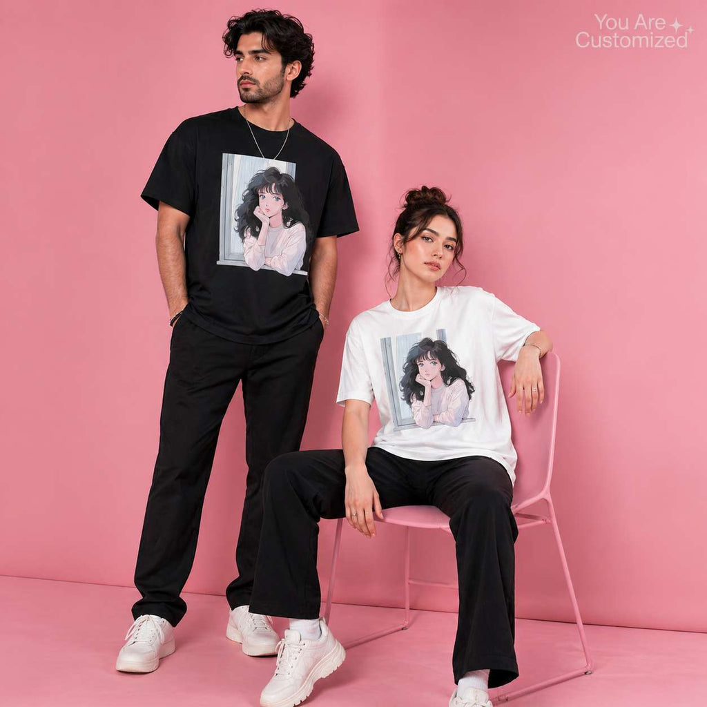 Anime Window Girl T-Shirt - View 3