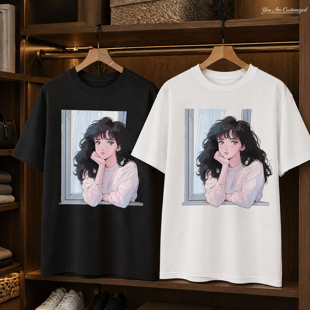 Anime Window Girl T-Shirt - View 5