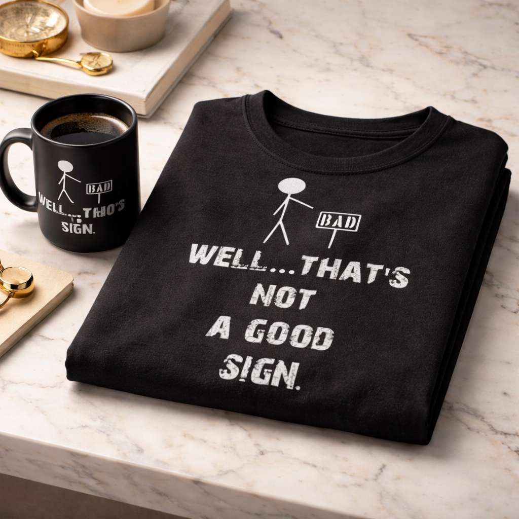 Well That's Not A Good Sign T-Shirt - View 2