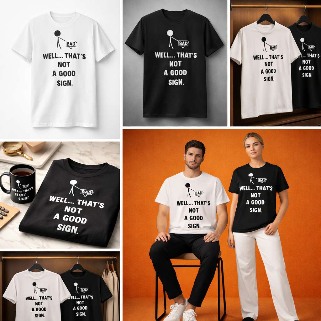 Well That's Not A Good Sign T-Shirt - View 4
