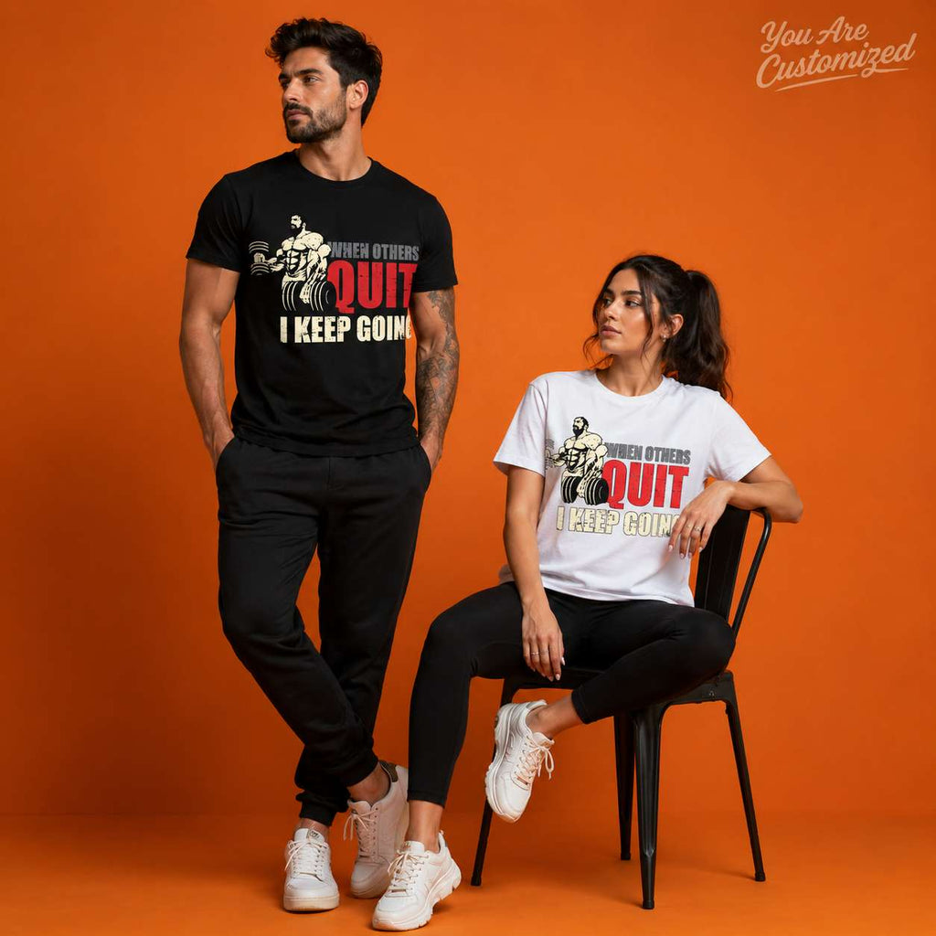 Gym Motivation When Others Quit T-Shirt - View 3
