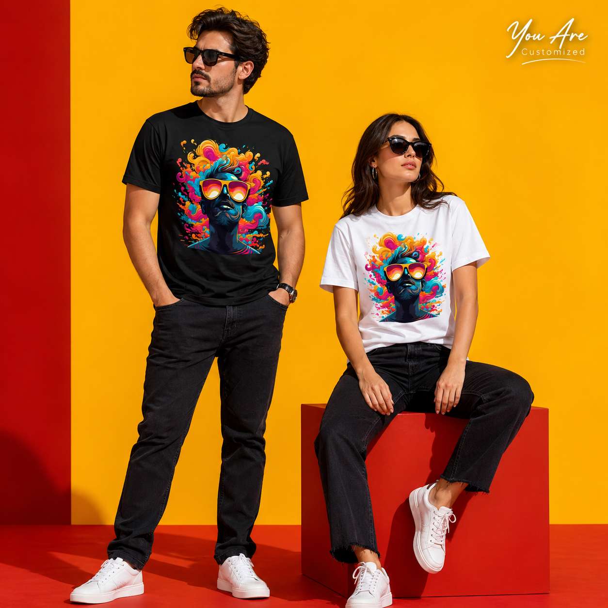 Modern G Psychedelic Man T-Shirt - View 3