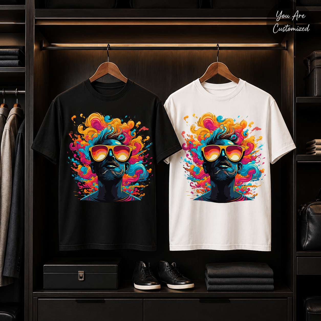 Modern G Psychedelic Man T-Shirt - View 5