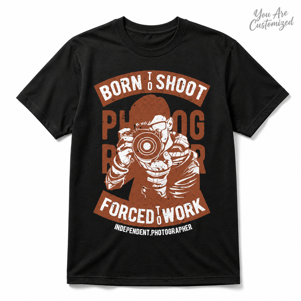Photographer Born To Shoot T-Shirt - View 1