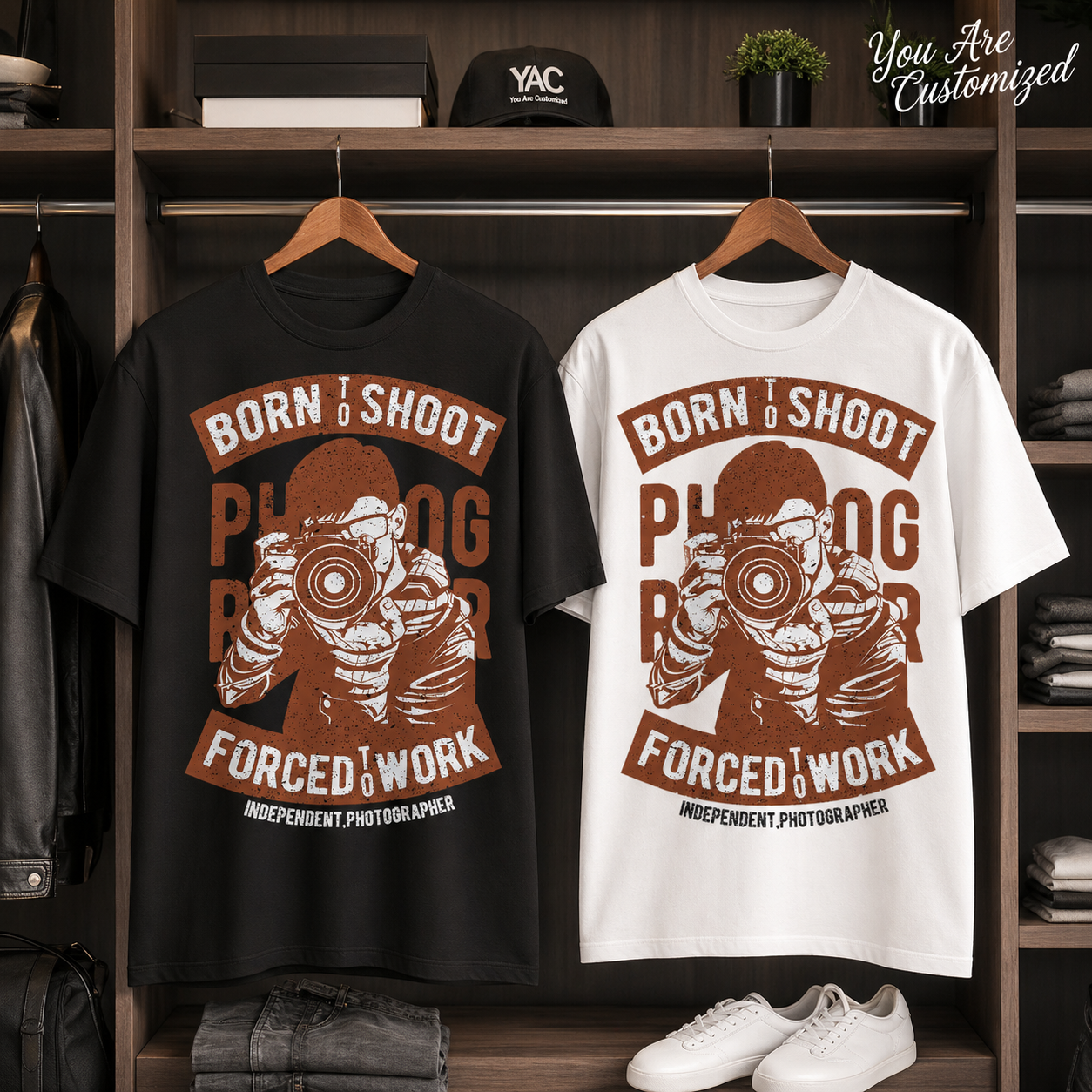 Photographer Born To Shoot T-Shirt - View 5