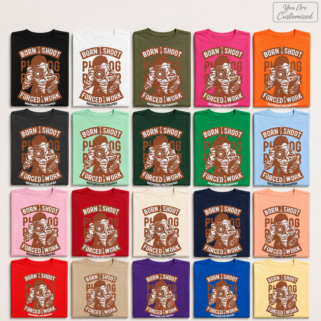 Photographer Born To Shoot T-Shirt - View 6