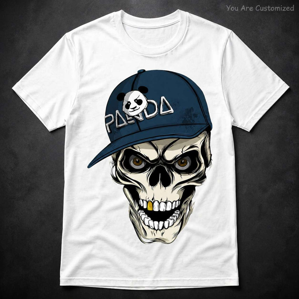 Skull Panda Cap T-Shirt - View 2