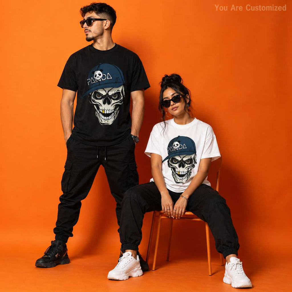 Skull Panda Cap T-Shirt - View 3