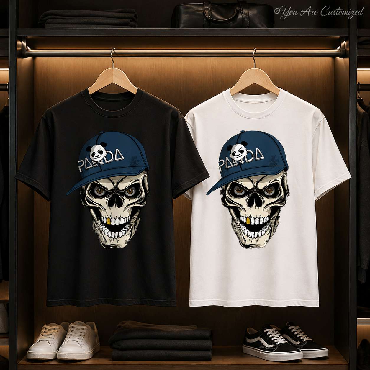 Skull Panda Cap T-Shirt - View 5