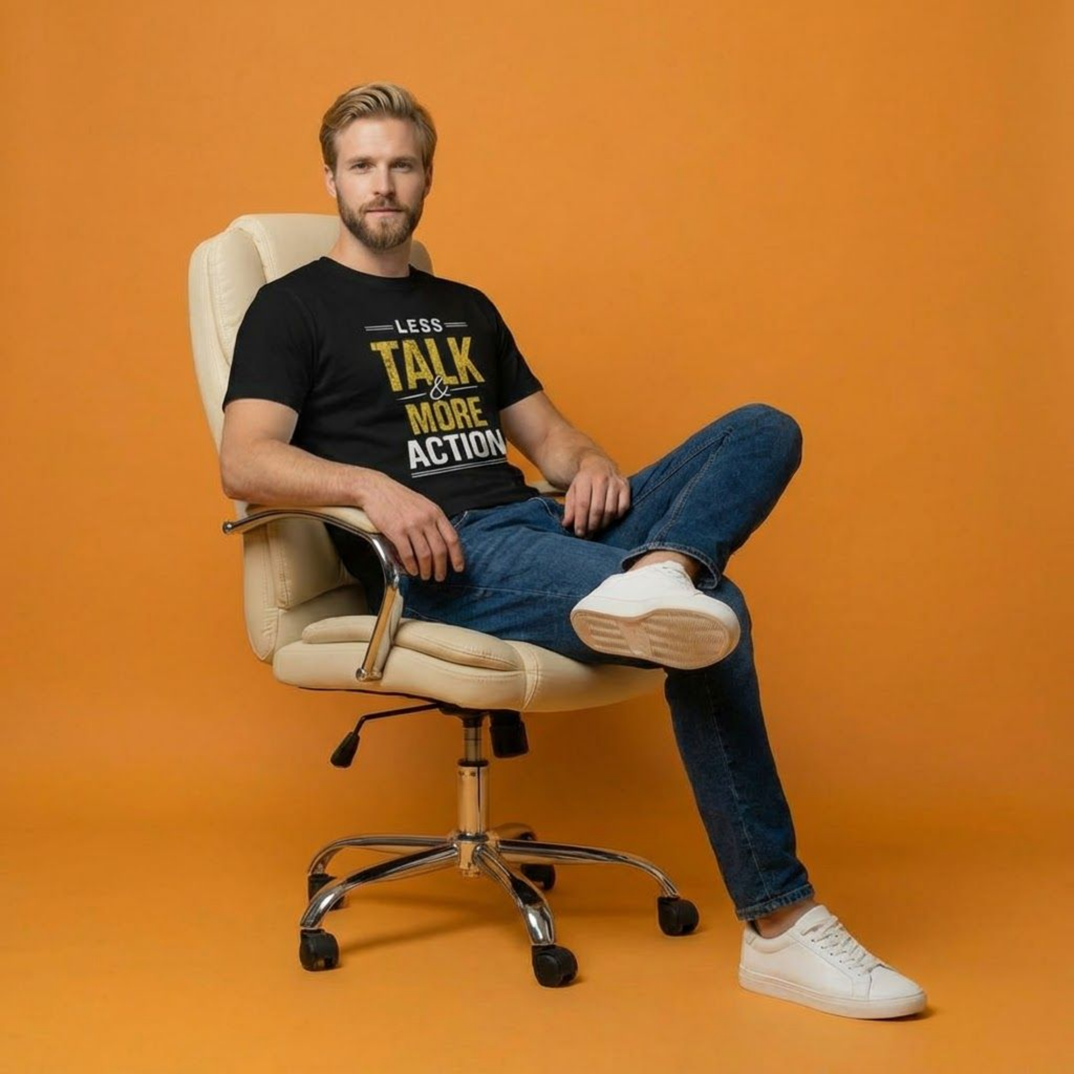 Less Talk, More Action – Motivational Graphic Tee