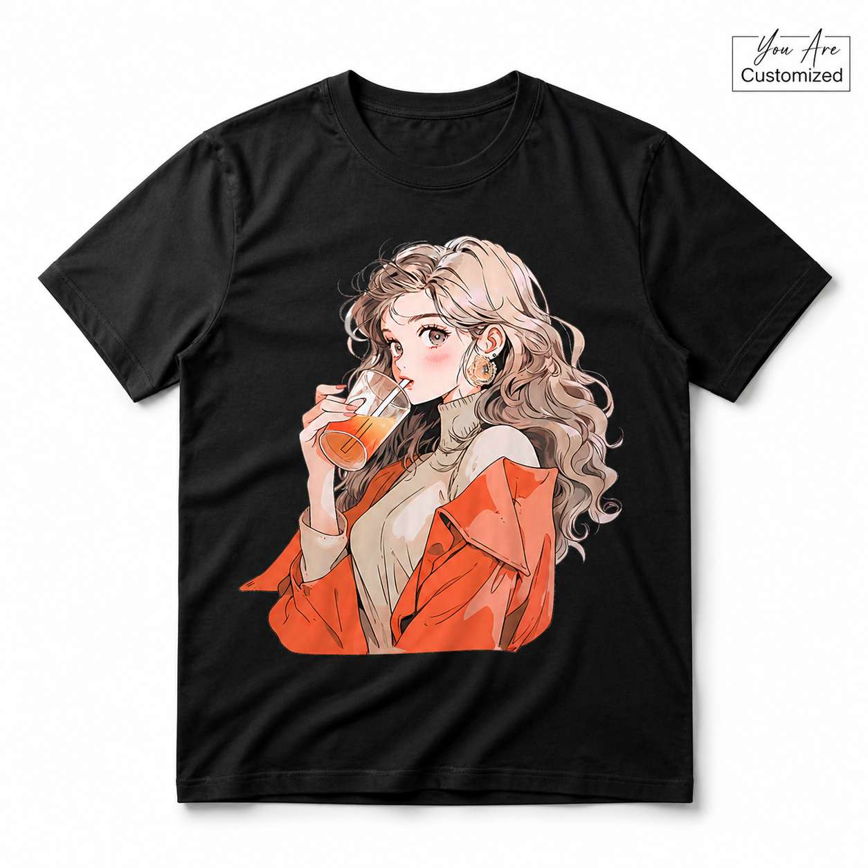 Anime Orange Girl T-Shirt - View 1