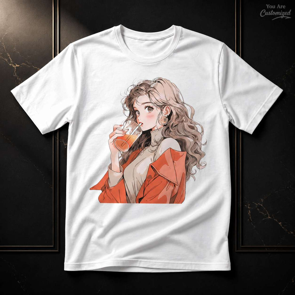 Anime Orange Girl T-Shirt - View 2