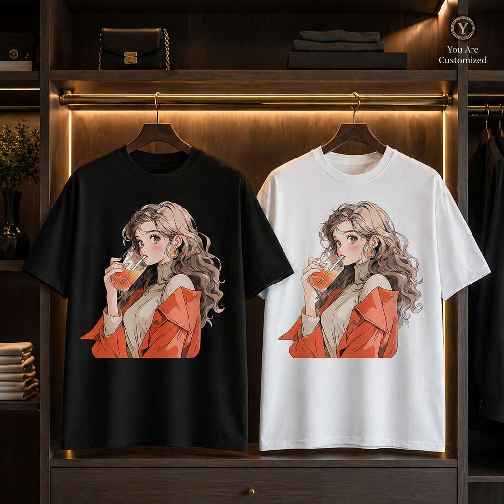Anime Orange Girl T-Shirt - View 5