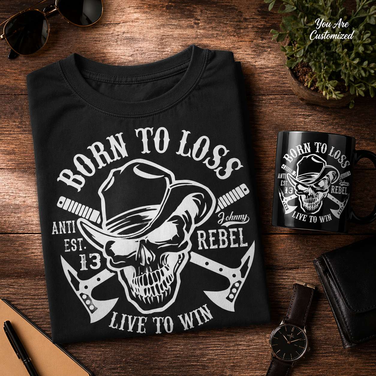 Born To Loss Live To Win T-Shirt - View 2