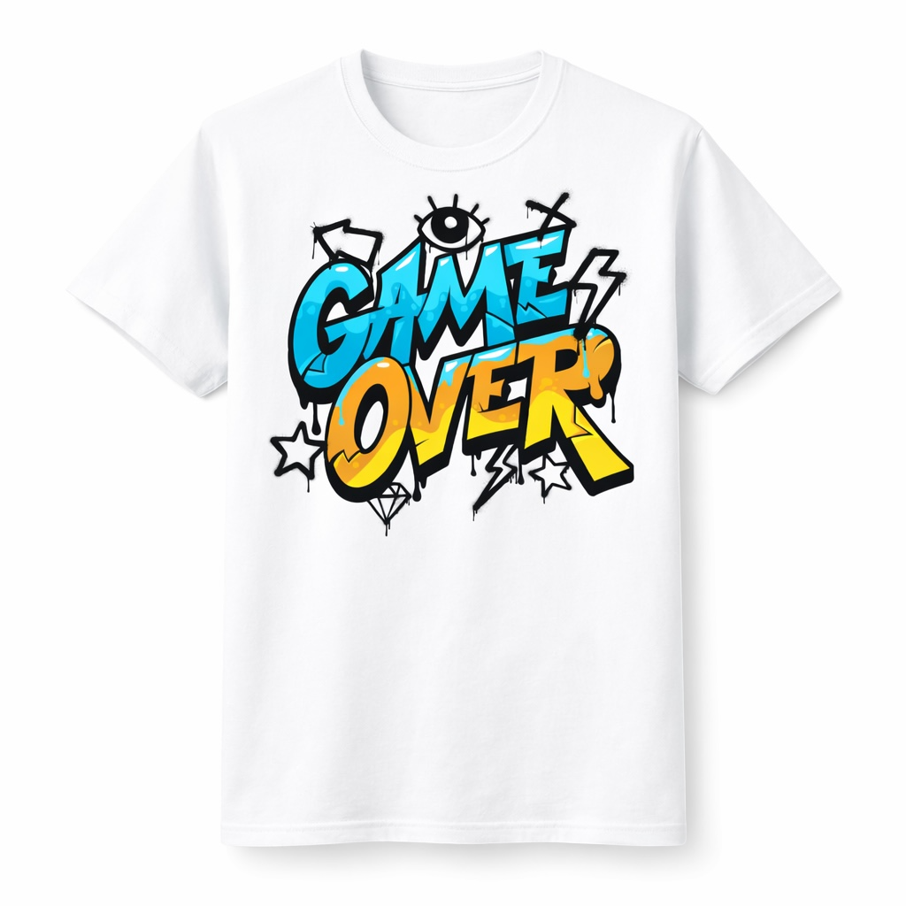 Game Over – Gamer Graphic Tee