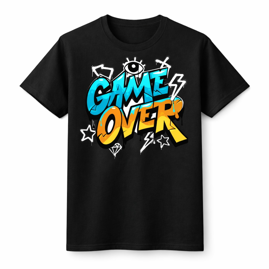Game Over – Gamer Graphic Tee