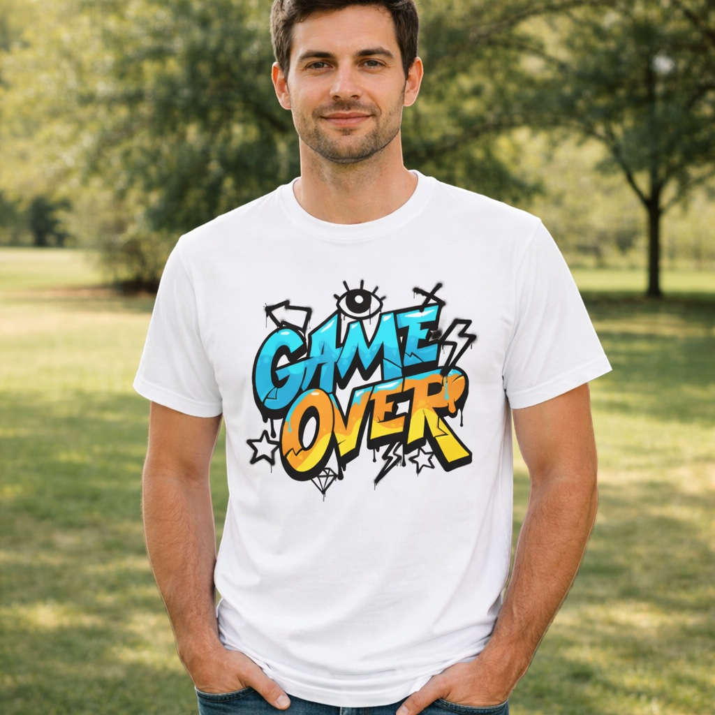 Game Over – Gamer Graphic Tee
