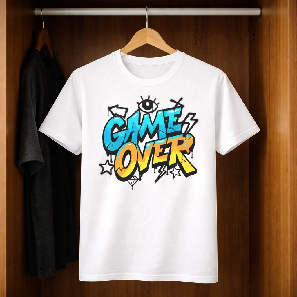 Game Over – Gamer Graphic Tee