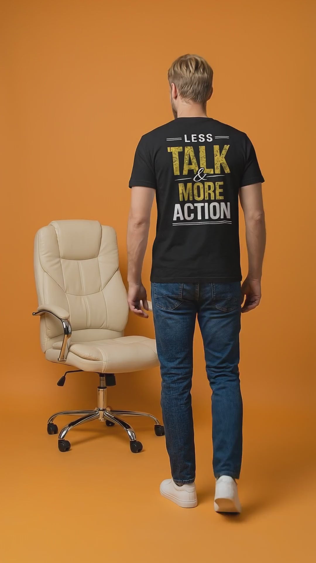 Less Talk, More Action – Motivational Graphic Tee